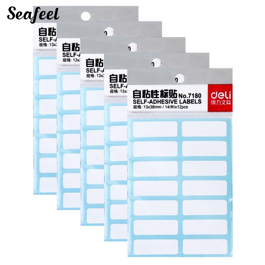 Set 168 Nhãn Dán Ghi Tên Tự Dính Tiện Dụng Cho Học Sinh / Văn Phòng