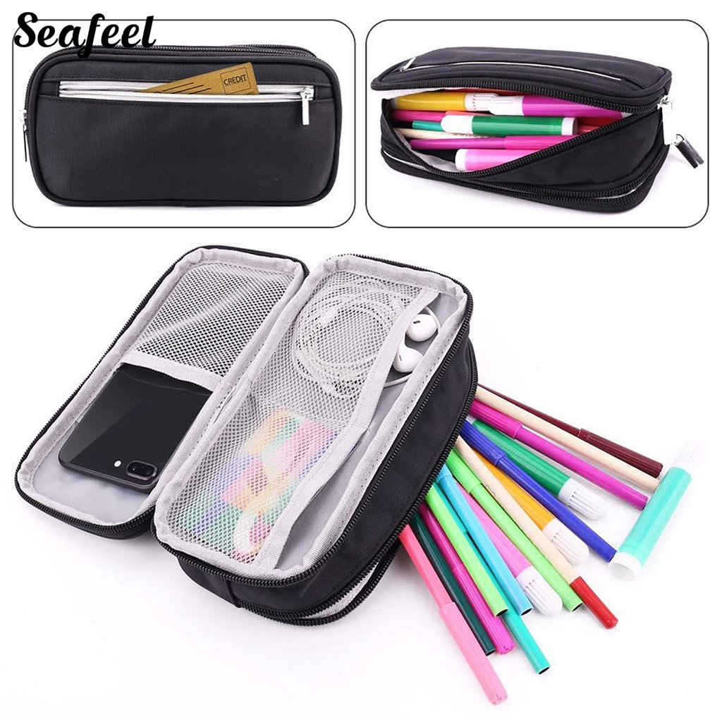 Túi Đựng Bút Bằng Polyester Nhiều Ngăn Sức Chứa Lớn