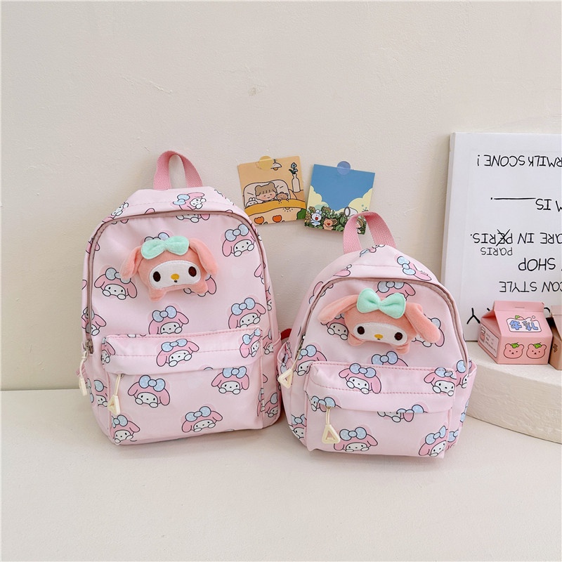 Ba Lô Đi Học / Du Lịch Họa Tiết Hoạt Hình Kuromi Melody Cinnamoroll Dễ Thương Cho Bé Trai Và Gái
