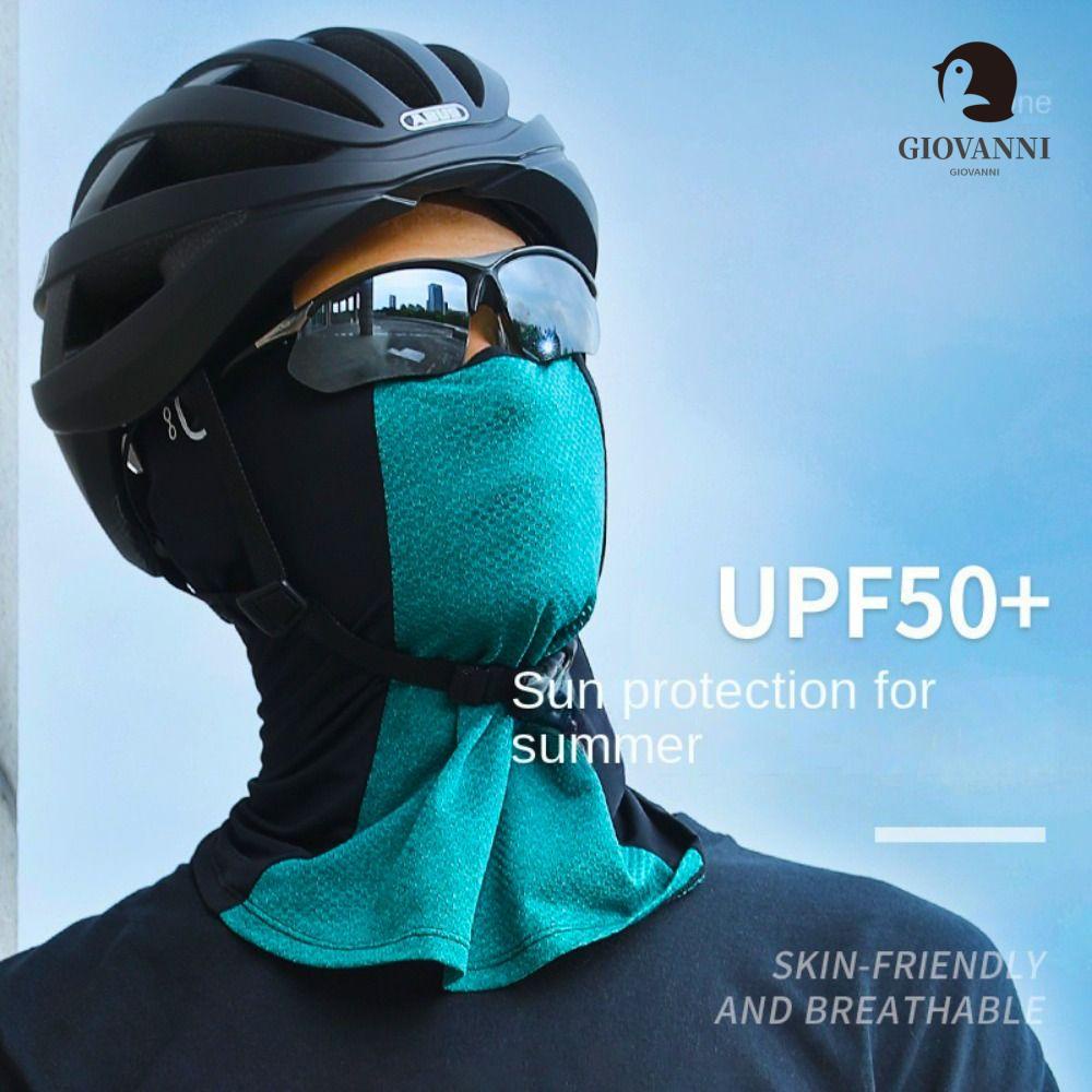Giovanni Khăn Trùm Đầu Bằng Lụa Lạnh Co Giãn Che Phủ Mặt Và Cổ Chống Gió Dùng Khi Đi Xe Đạp / Xe Máy Vào Mùa Hè