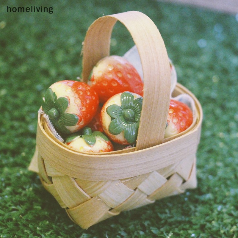 Giỏ Đan Đựng Rau Củ Quả Trang Trí Nhà Búp Bê Tỉ Lệ 1 / 12