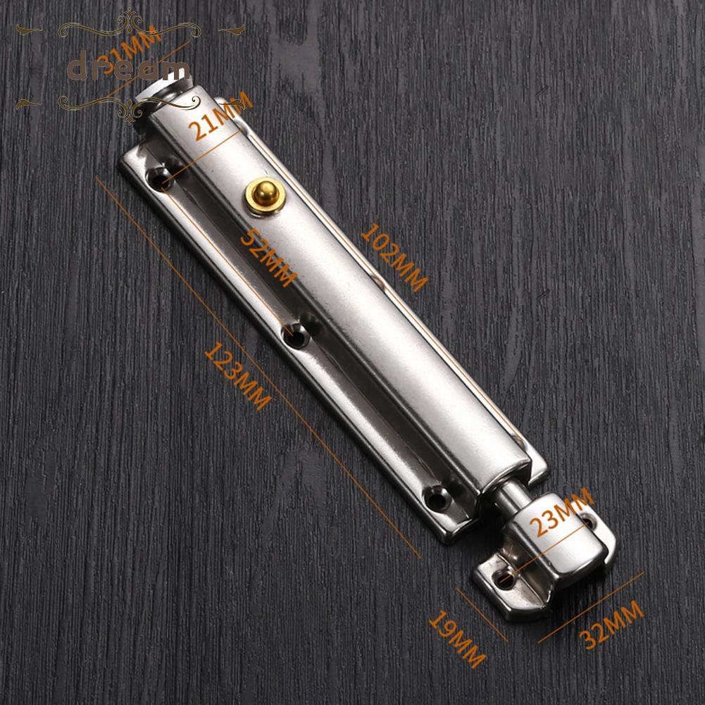 【DREAMLIFE】Self-elastic Latch Bolt Hardware Latch Self-elastic Sliding Stainless Steel