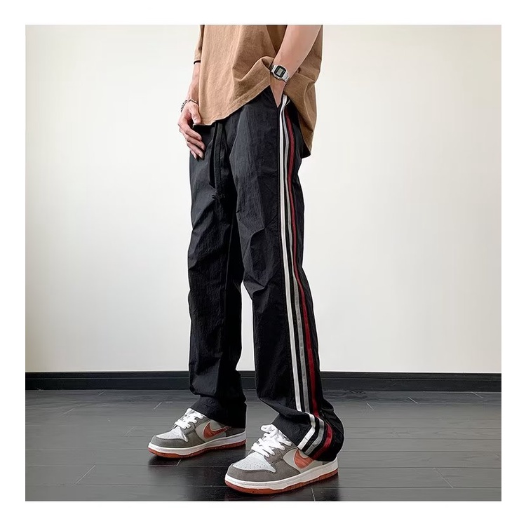 Quần Dài Bằng Nylon Mỏng Mềm Mại Khô Nhanh Phong Cách Đường Phố Mỹ