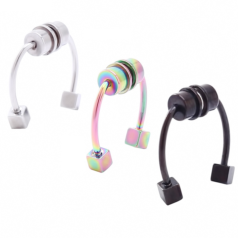 Khuyên Mũi Giả Xỏ Tai Bằng Thép Không Gỉ Hít Nam Châm Thời Trang Cho Nữ