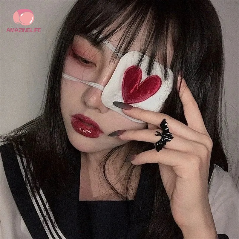 Nhẫn Hở Hình Dơi / Hello Kitty Bằng Kim Loại Nặng Có Thể Điều Chỉnh Phong Cách Punk Cho Nam Và Nữ