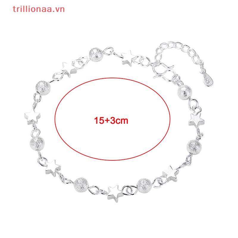 Vòng Tay Chuỗi Hạt Tròn Đính Mặt Ngôi Sao Thời Trang Hàn Quốc Cho Nữ