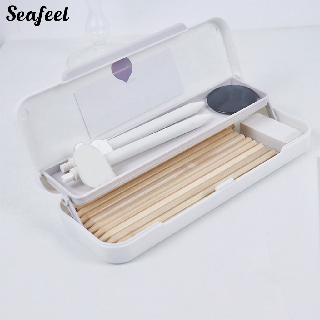 Túi Đựng Bút Bằng PP Viền Mịn Chống Mài Mòn Dung Tích Lớn Cho Trường Học