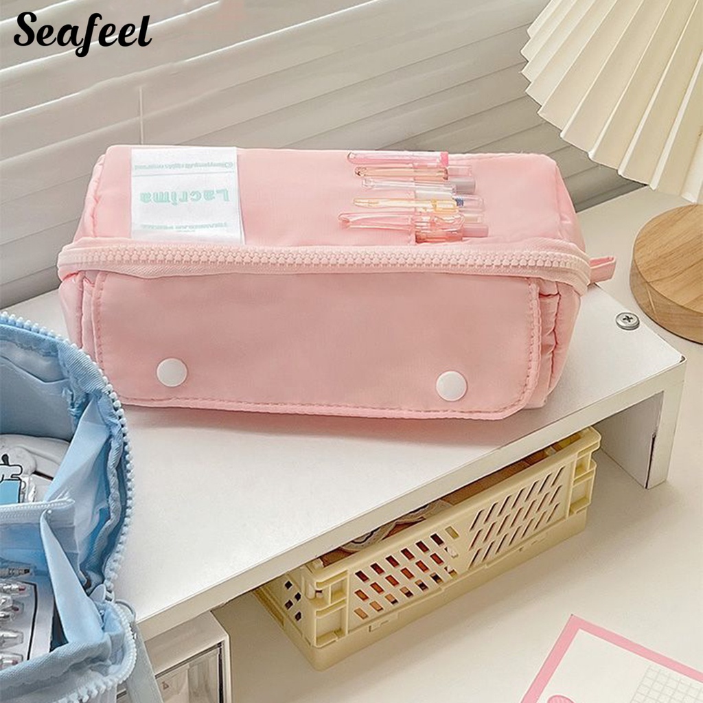 Túi Đựng Bút Nhiều Ngăn Màu Sắc Chống Bụi Bẩn Tiện Dụng Cho Học Sinh