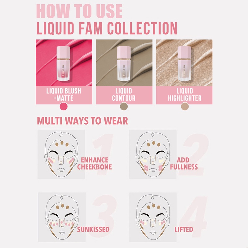 Kem Má Hồng Nhãn Hiệu Handaiyan,Phấn Má Hồng Lâu Trôi, Không Thấm Nước OUYOUVN