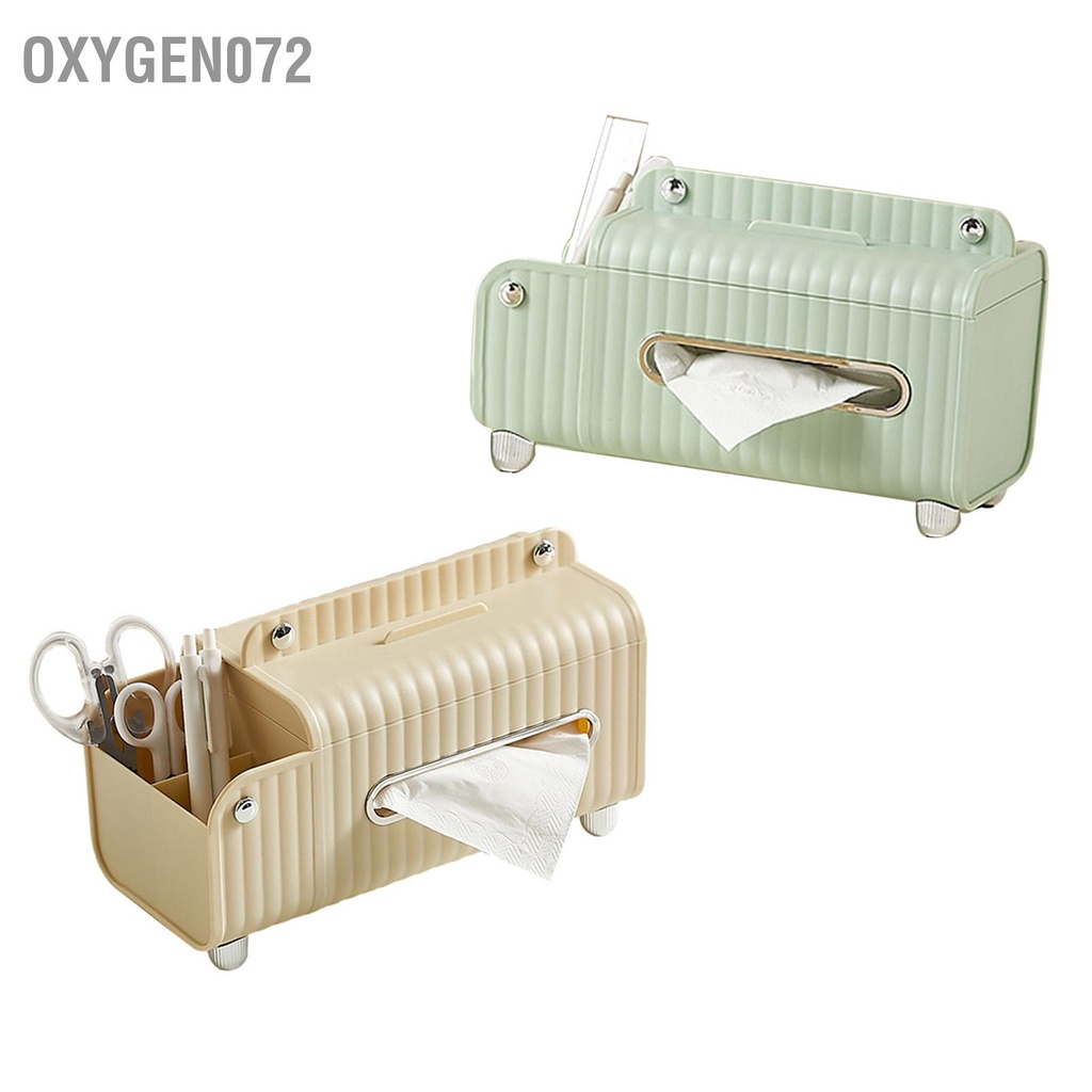 Oxygen072 Hộp Đựng Khăn Giấy Hông ABS Ăn Hình Chữ Nhật Để Bàn Đa Năng Với Văn Phòng Phẩm Cho Khách Ngủ