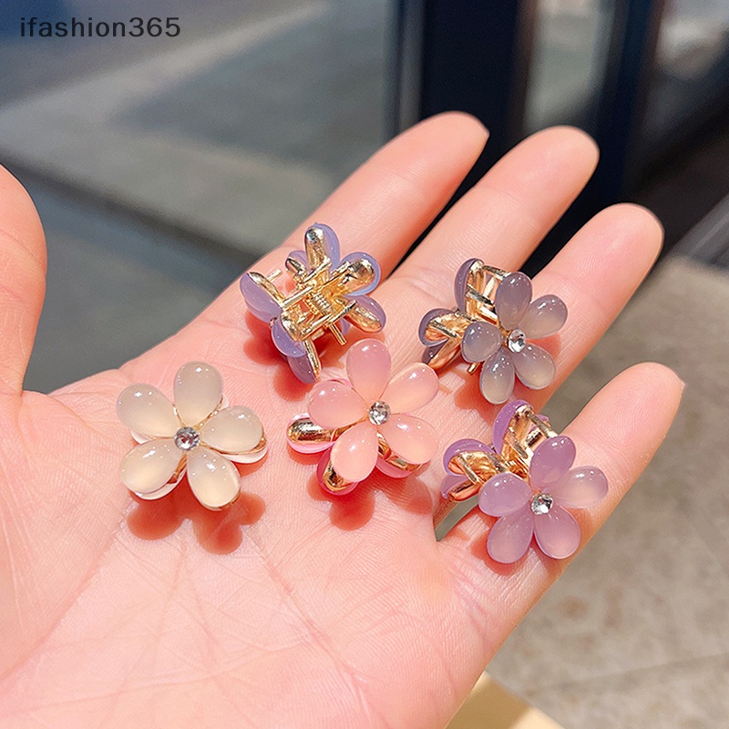 Set 2 Kẹp Tóc Hai Mặt Đính Đá Pha Lê Bằng Hợp Kim Thời Trang Mùa Hè Cho Nữ