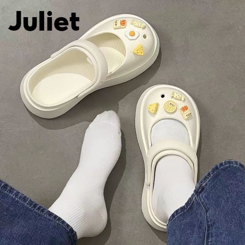 Juliet Dép sandal nữ quai ngang chính hãng nhiều màu đơn giản mẫu mới 2023 Mã B91H09T