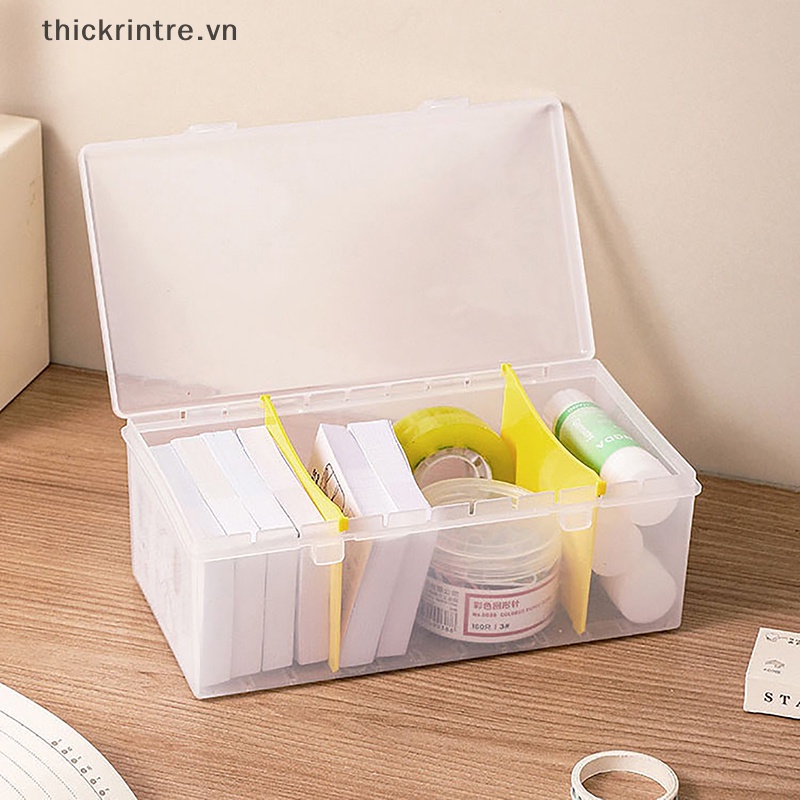 1 Hộp Đựng Thẻ Game Bằng Nhựa Trong Suốt Chia Ngăn Điều Chỉnh Được Tiện Lợi