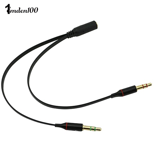 Dây Cáp Âm Thanh Chuyển Đổi Đầu Cái 3.5mm Sang 2 Đầu Đực Đầy Tiện Lợi