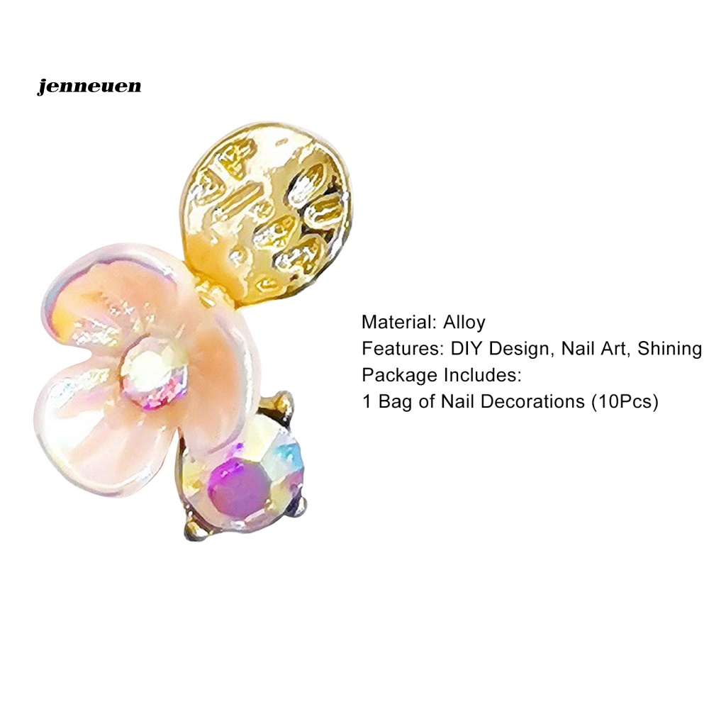 Túi 10 Hạt Đá Đính Trang Trí Móng Tay Thời Trang