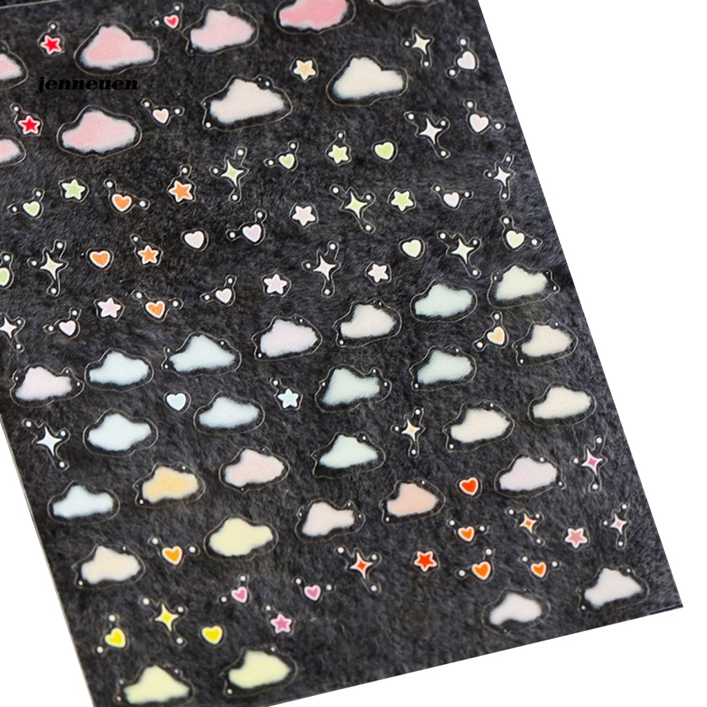 Miếng Dán Trang Trí Móng Tay Hình Đám Mây Nghệ Thuật