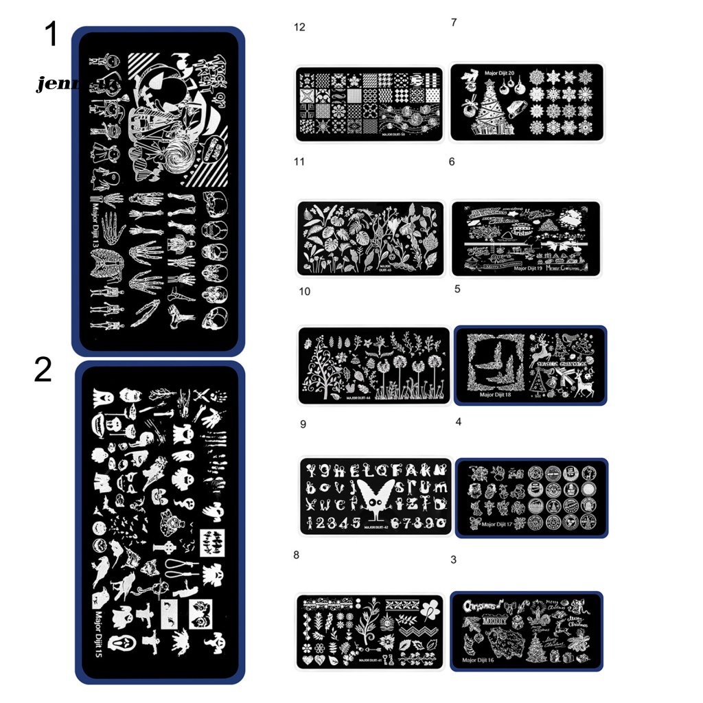 Tấm Inox In Họa Tiết Trang Trí Móng Tay Nghệ Thuật Nhiều Họa Tiết Khác Nhau Cho Nữ