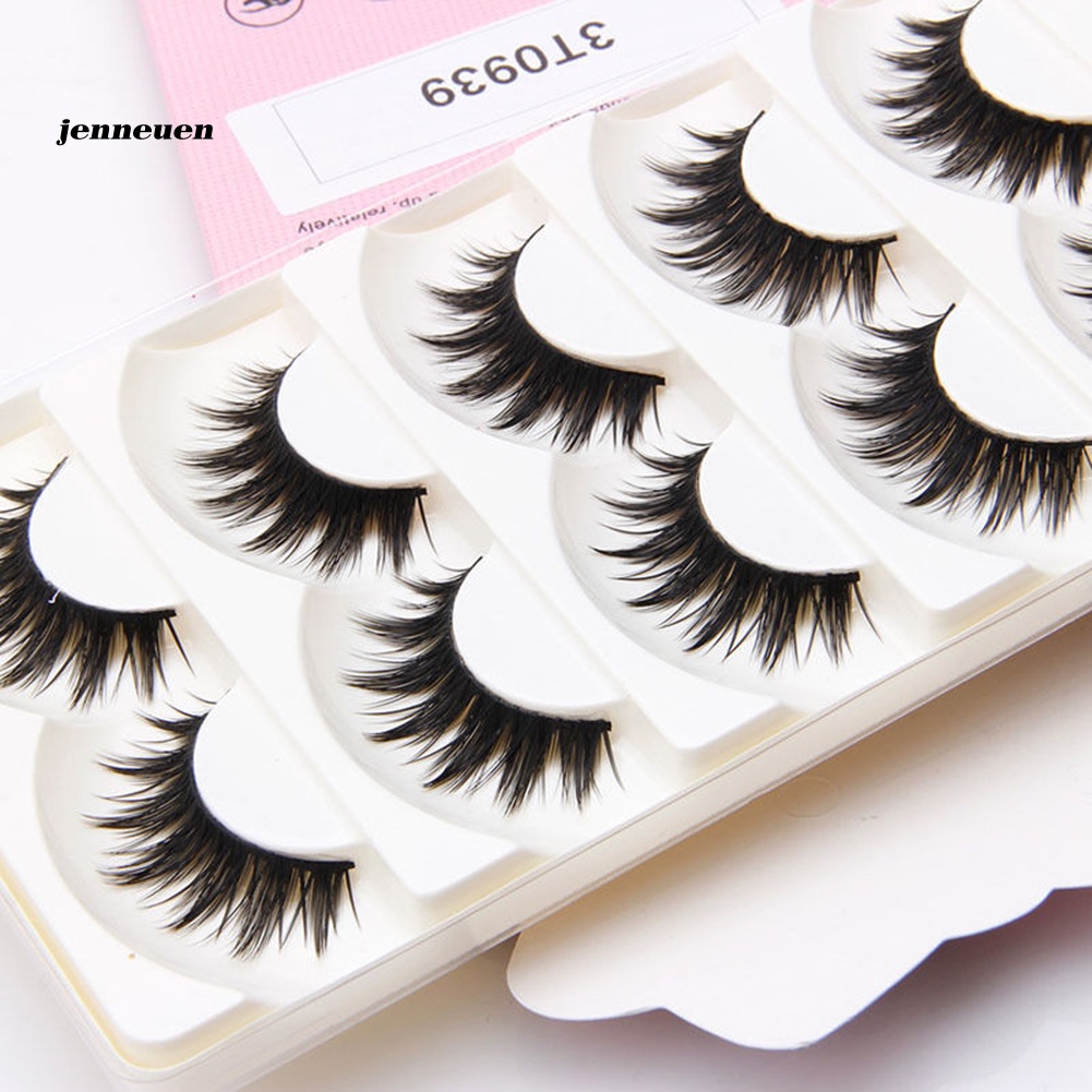 Bộ 5 Cặp Lông Mi Giả Mềm Mại Dài Và Dày Tự Nhiên