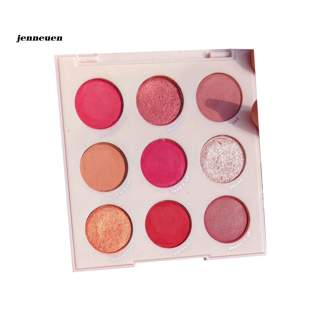 Bảng Phấn Mắt 9 Màu Sắc Tông Lì / Hiệu Ứng Ngọc Trai Không Bay Phấn Cho Nữ