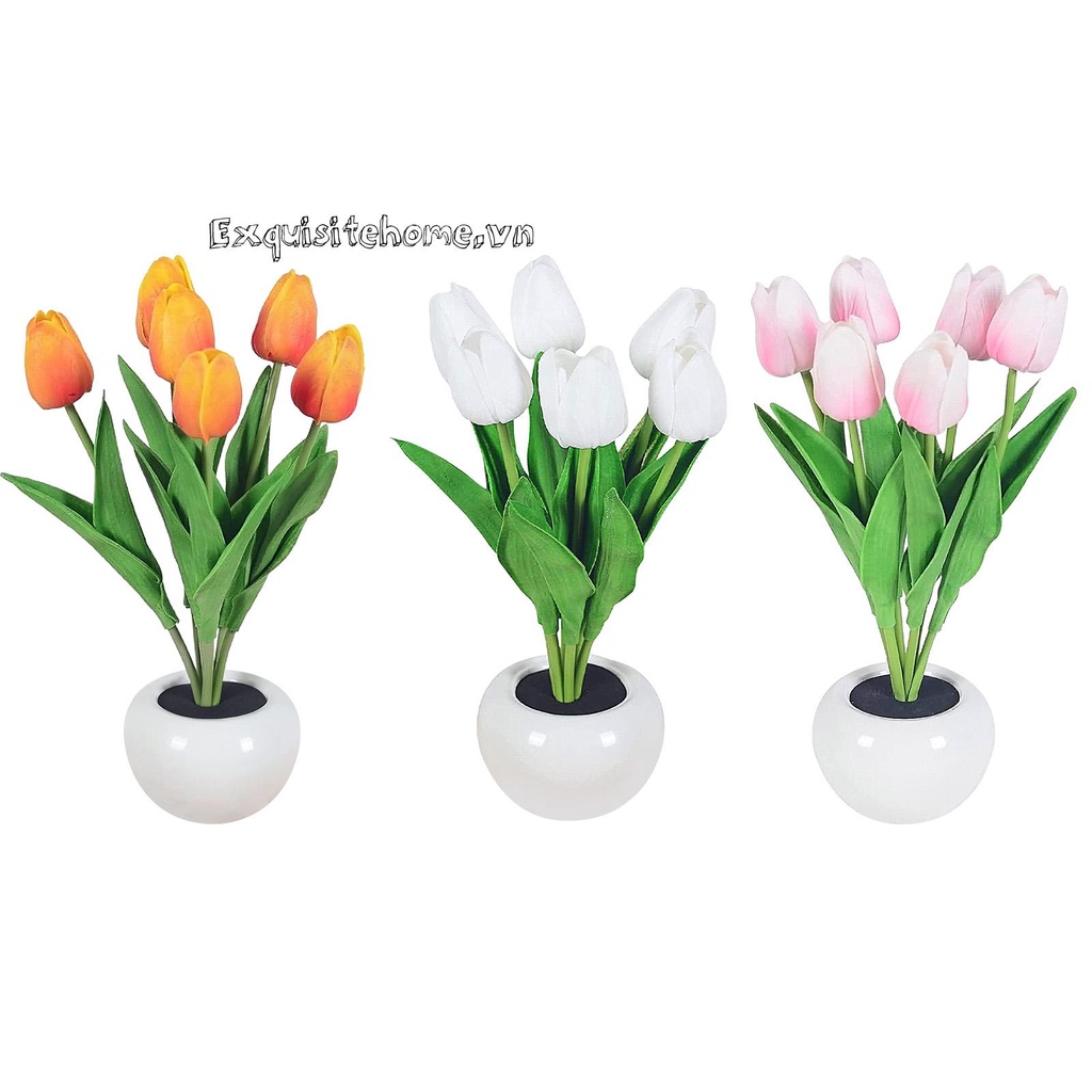 Đèn LED Hình Hoa Tulip Chạy Bằng Pin Dùng Trang Trí Tiệc