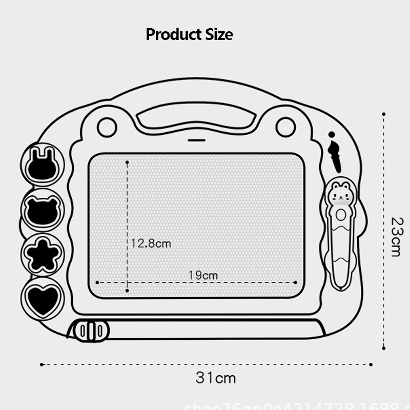Màu Sắc Bảng Vẽ Xóa Được Kèm Giá Đỡ Dành Cho Trẻ Em