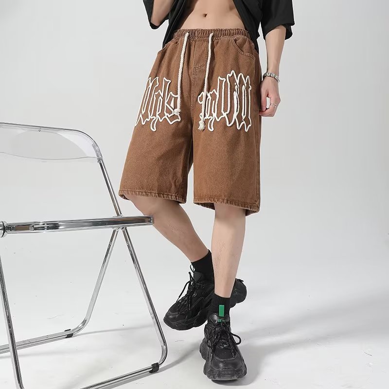 Quần Short Thể Thao Dáng Suông In Chữ Năng Động Thời Trang Hè Cho Nam Phong Cách Hip Hop