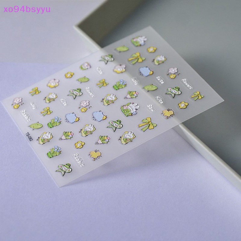 1 Tờ Miếng Dán Trang Trí Móng Tay xo94bsyyu Họa Tiết Hoa Phong Cách Bohemian