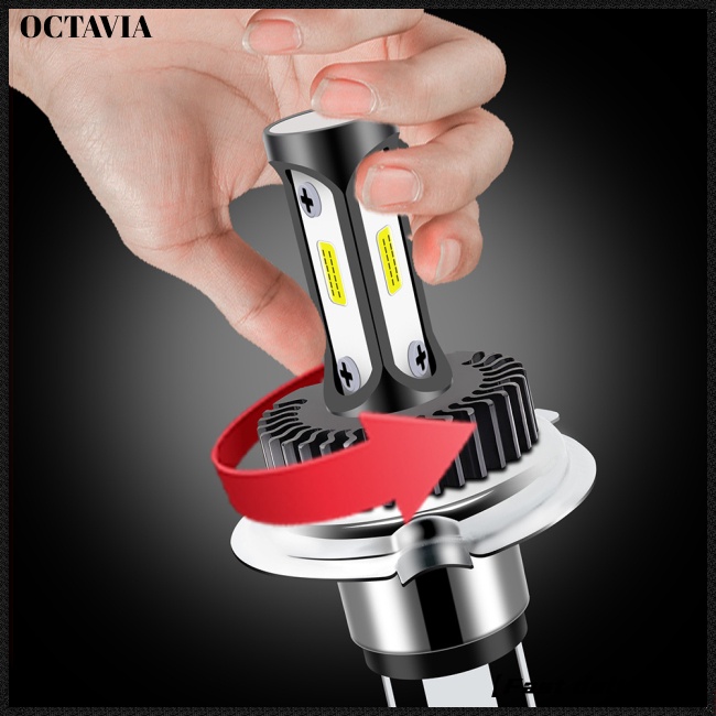 Bóng Đèn LED H4 Ánh Sáng Trắng 9-60V 6000K Siêu Sáng Thay Thế Chuyên Dụng Cho Xe Hơi