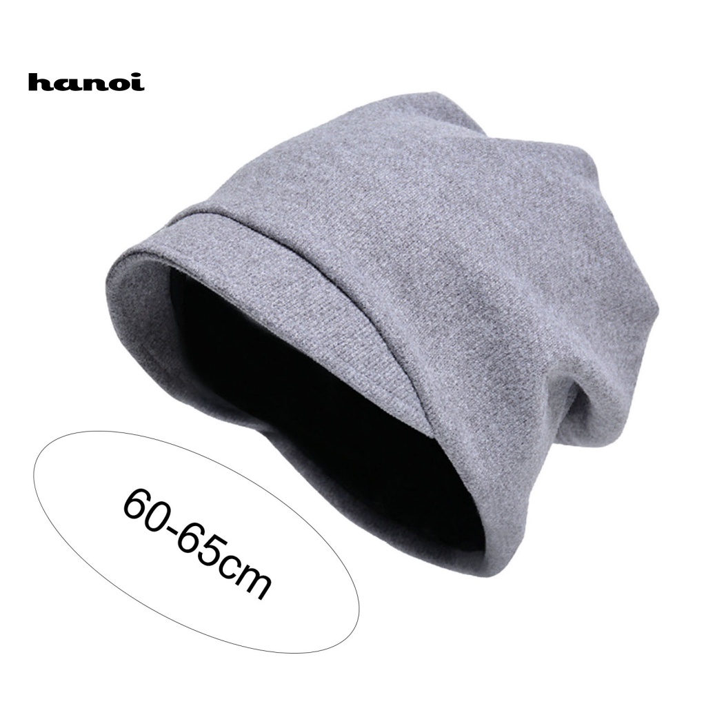 Mũ Dệt Kim Vành Ngắn Siêu Mềm Co Giãn Màu Trơn Giữ Ấm Mùa Thu Đông Phong Cách Hip Hop Cho Cặp Đôi