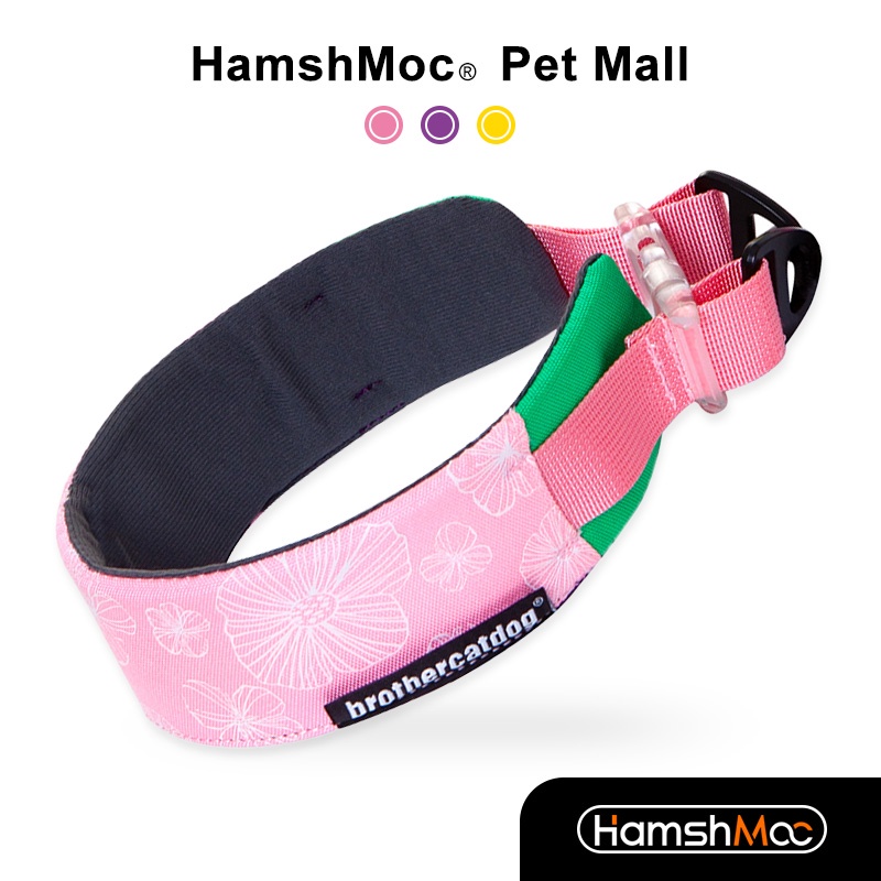 HamshMoc Vòng Cổ Chống Thấm Nước Thoáng Khí Mềm Mại Thoải Mái Có Khóa Cài Tháo Gỡ Nhanh Cho Thú Cưng