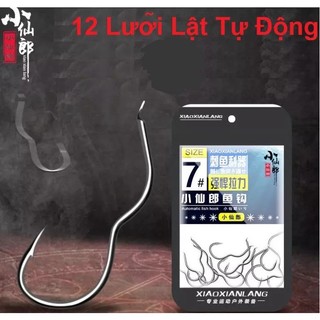 Lưỡi Câu Cá Tự Lật, Lưỡi Móc Lật Tự Động Có Ngạnh Chống Cá Nuốt Lưỡi LC10 - Sanami Fishing