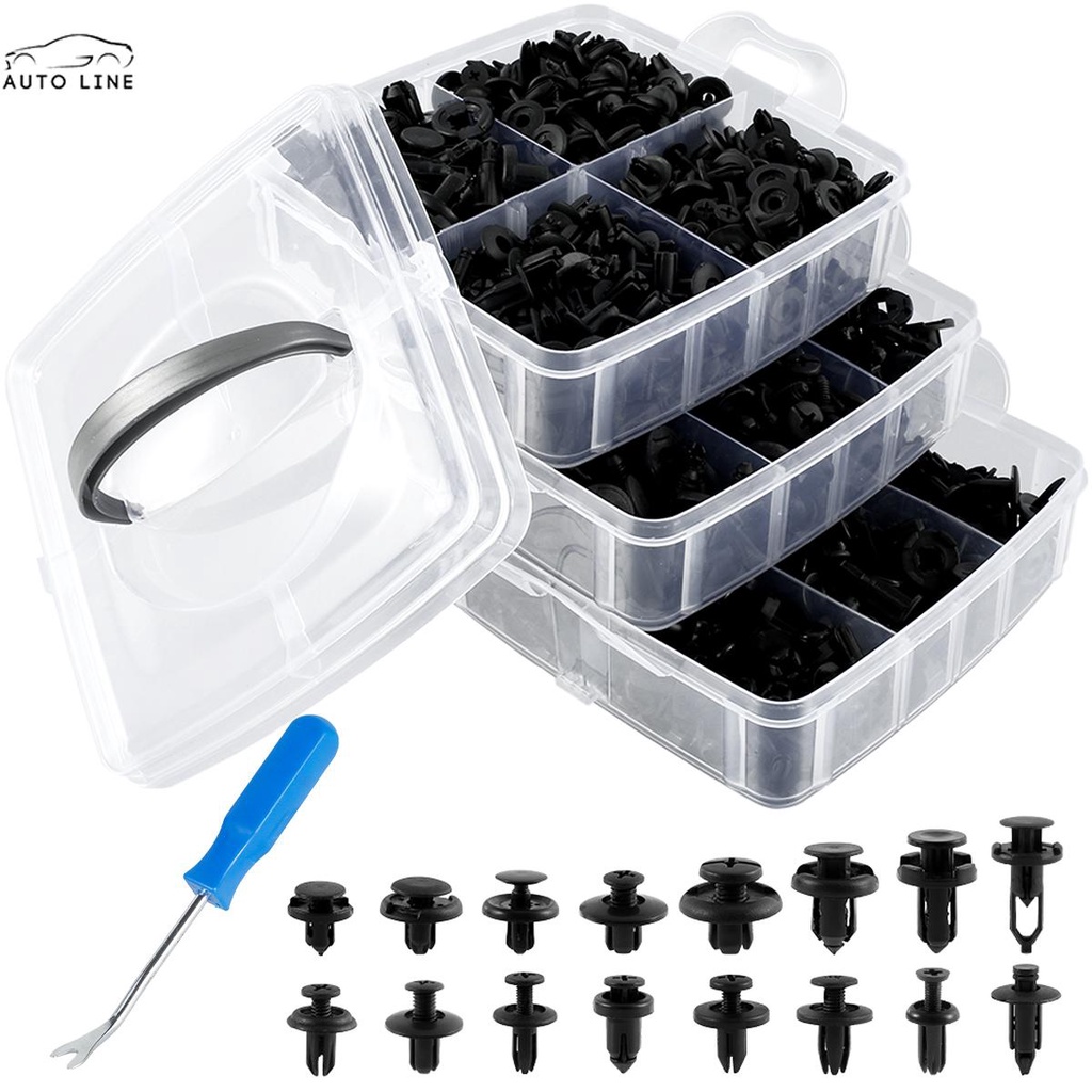 Bộ 625 Đinh Tán Bằng Nhựa Cho Xe Hơi SHOPCYC2084