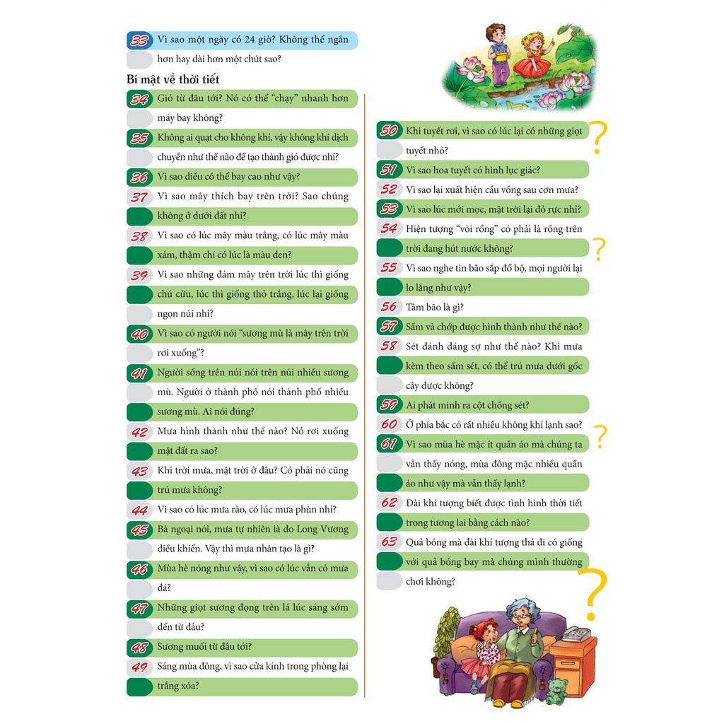 Sách 10 Vạn Câu Hỏi Vì Sao - Mặt Trời, Mặt Trăng Và Gió Mưa  - Bản Quyền