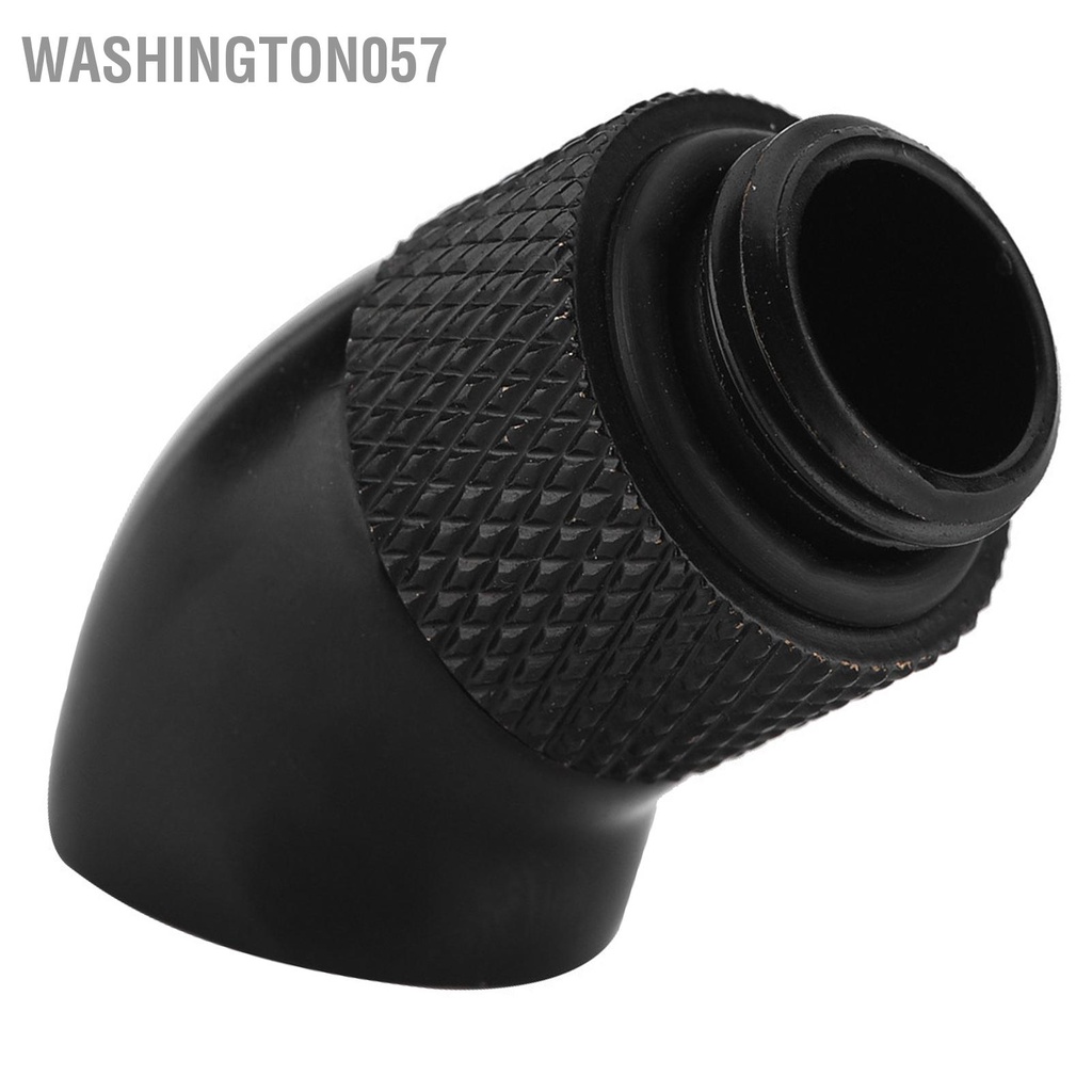 Washington057 G1/4&quot; Ren 45 Độ Góc Uốn Bộ Chuyển Đổi Lắp Cho CPU Nước Làm Mát Màu Đen