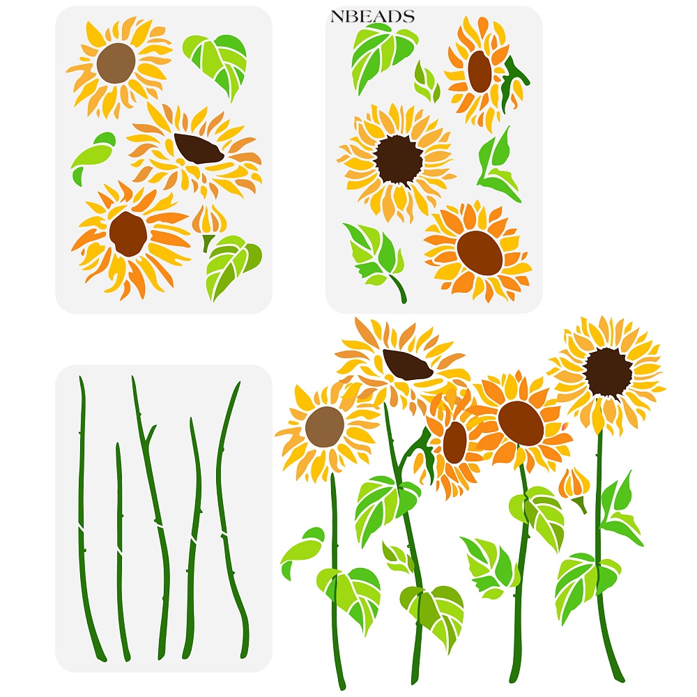 1 Bộ 3 Khuôn Vẽ 3 Kiểu Hình Thú Cưng Dùng Trang Trí Album Ảnh DIY 297x210mm 1pc