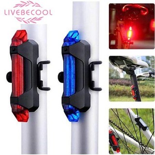 Đèn hậu xe đạp chống thấm nước phía sau xe đạp mtb đèn led đuôi đèn xe đạp đèn hậu chống nước đèn hậu led sạc usb xe đạp leo núi livebecool