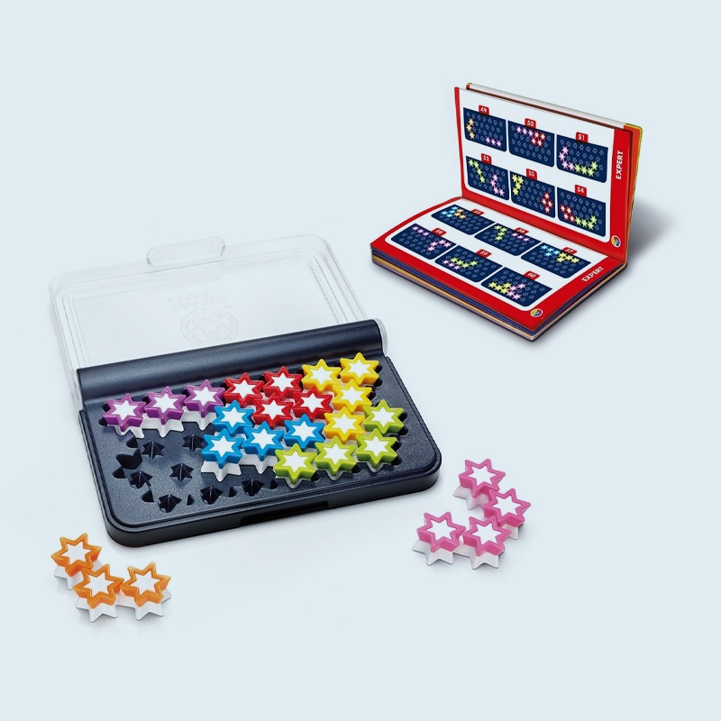 SmartGames IQ Stars Travel Game with 120 Challenges for Ages 6 to Adult