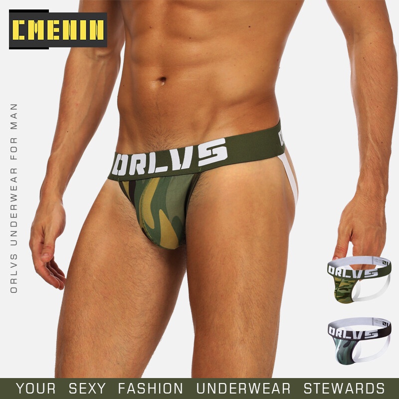 1 Quần Lót Nam Nylon Lọt Khe In Hoa Gợi Cảm Hàng Mới Về Jockstrap Và G Stringstrap CMENIN Hip Raise OR143