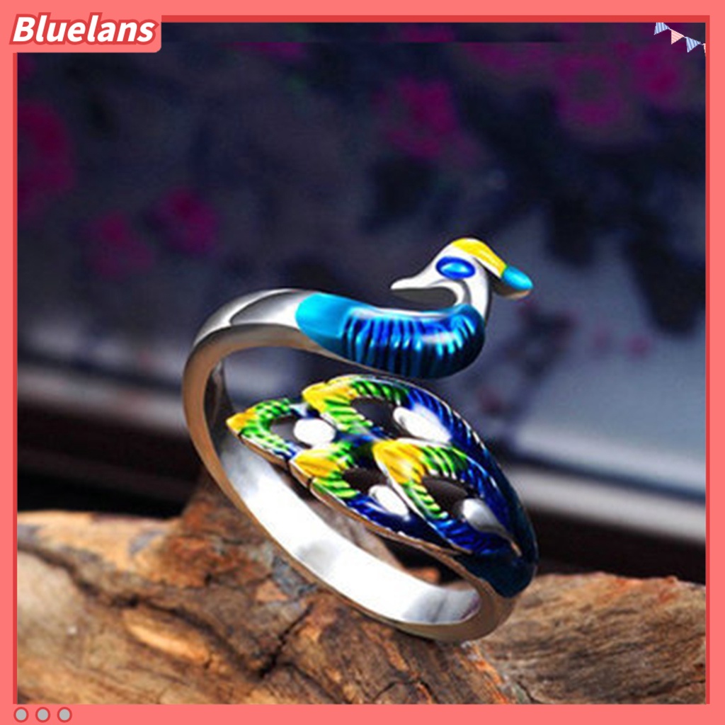 Vòng Đeo Tay Mạ Điện Hình Chim Công Nhiều Màu Sắc Dành Cho Nữ