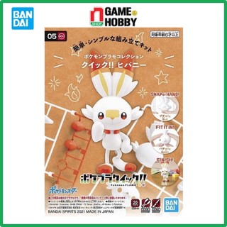 Mô hình lắp ráp scorbunny - pokemon plamo collection quick!! mô hình pokemon chính hãng bandai