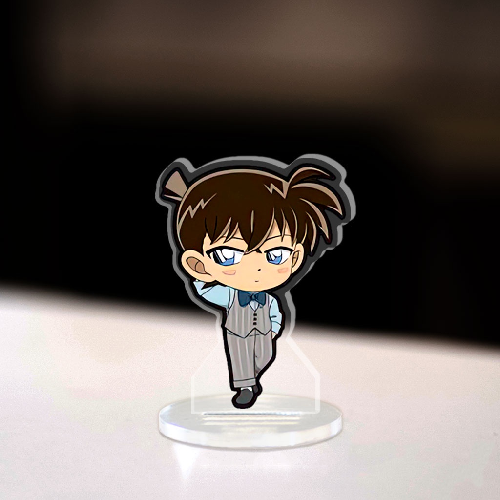 Mô hình Mini Conan Standee Chibi phim truyện hoạt hình thám tử lừng danh Conan Kaito Kid trang trí góc học tập cao 3cm