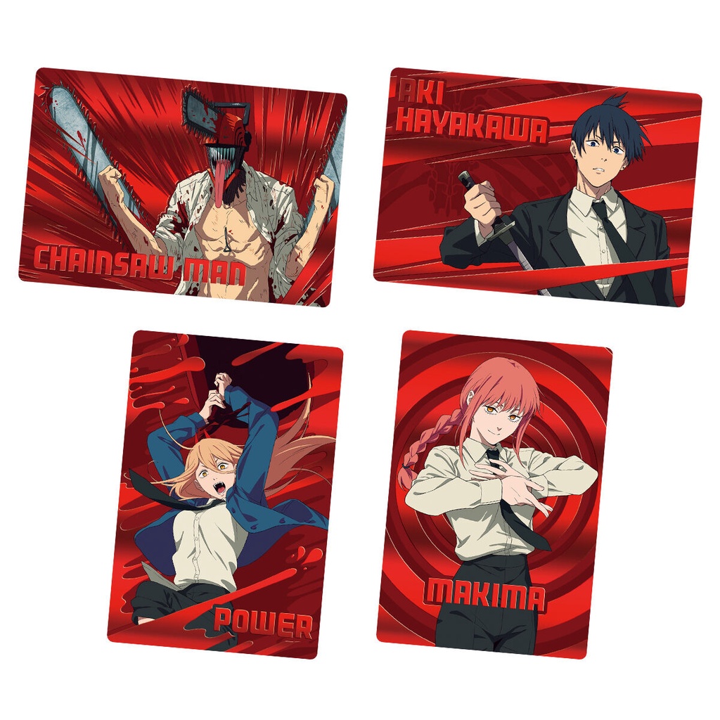 Pack thẻ nhân phẩm bánh xốp anime Chainsaw Man chính hãng - Chainsaw Man wafer card