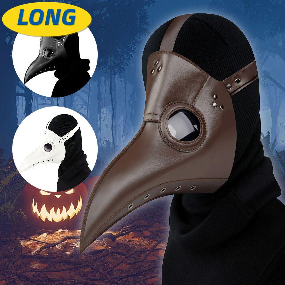 LONNGZHUAN Halloween bệnh dịch hạch bác sĩ mặt nạ lễ hội cosplay đạo cụ trang phục khiêu vũ