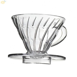 【VARSTR】Coffee Filter Pot Coffee Dripper Coffee Funnel Filter Resin Drip Transparent