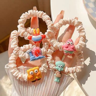 Dây buộc tóc hoạt hình dễ thương bánh xốp bob ngôi sao lớn
