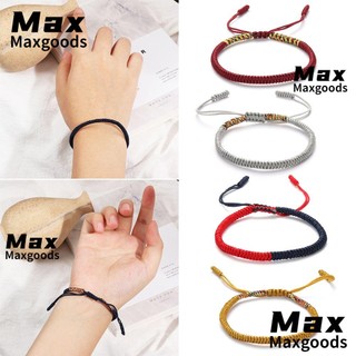 Vòng tay dây bện may mắn phong cách phật giáo cho nam và nữ