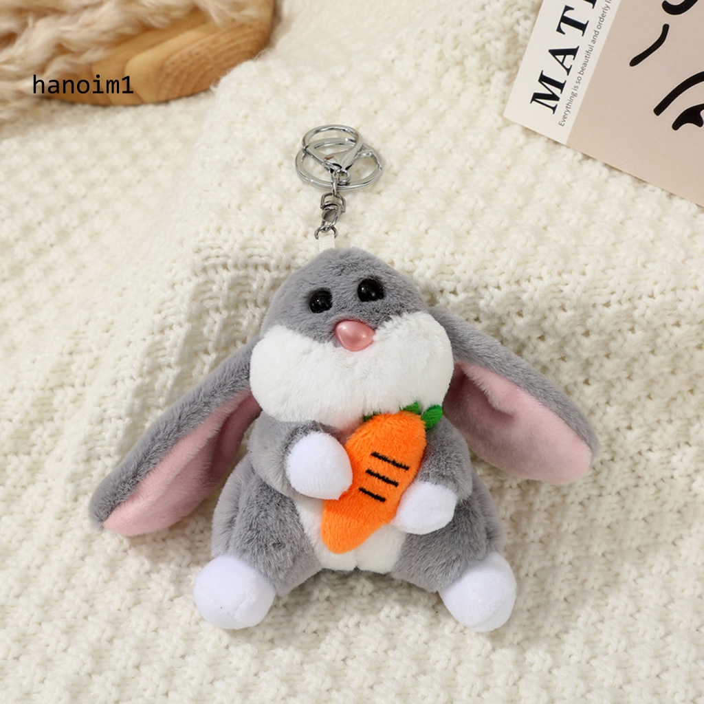Móc Khóa Hình Thỏ Con Bằng Cotton PP Dễ Thương Cho Bé