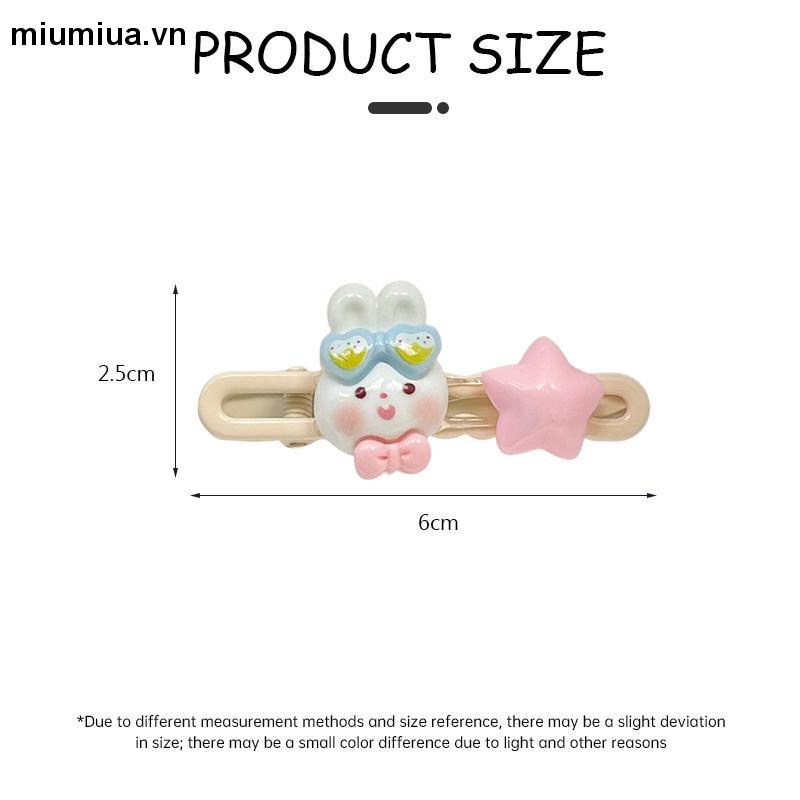 Miumiua🔮Kẹp Tóc Hình Ngôi Sao / Trái Tim / Phấn Má Hồng mini Dễ Thương Màu Lựa Chọn Phong Cách Nhật Bản