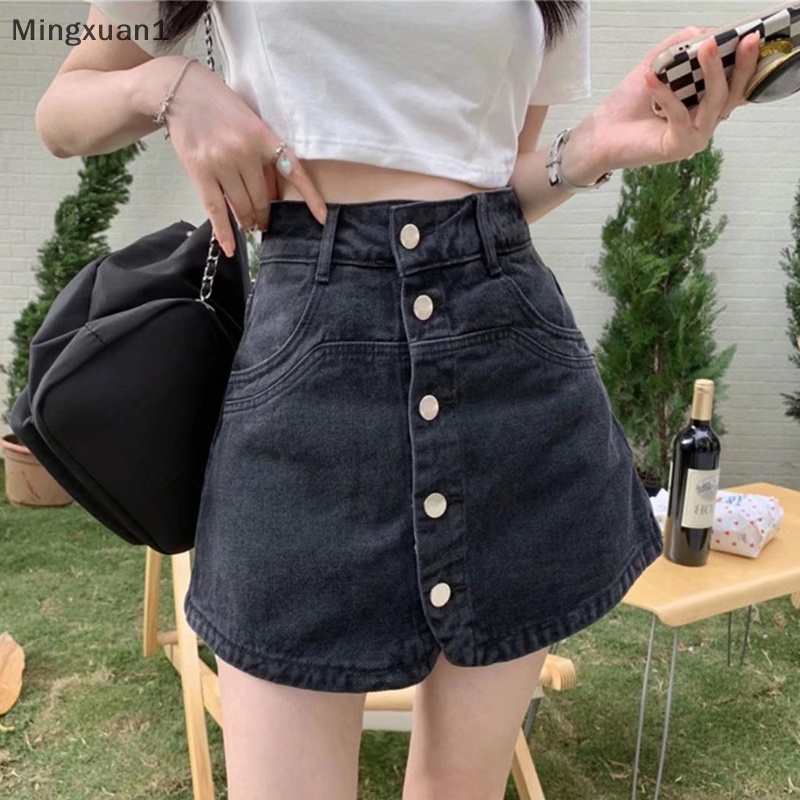 Quần Short Màu Trơn Có Túi Phối Nút Gợi Cảm Thời Trang Mùa Hè Hàn Quốc Cho Nữ