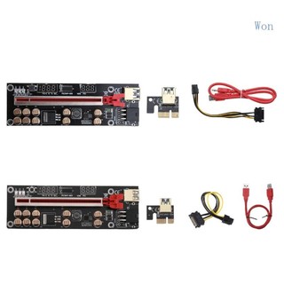 Cáp mở rộng pcie ver016 pci express x16 gpu usb3 0 6pin cho btc miner